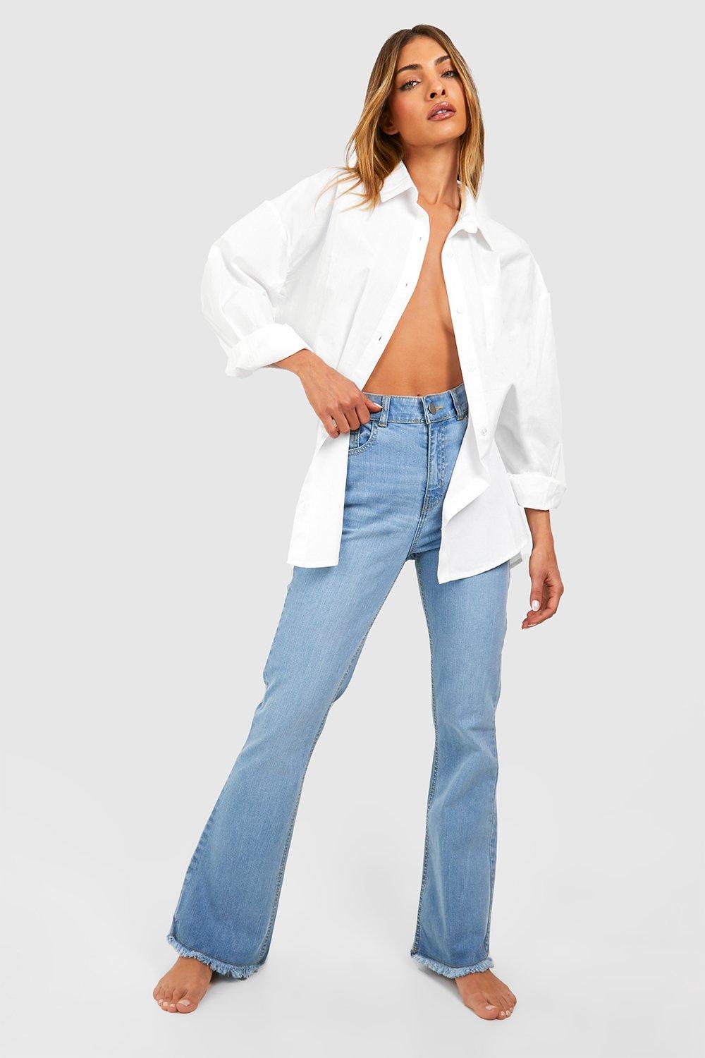 Pantalones campana 2025 deshilachados